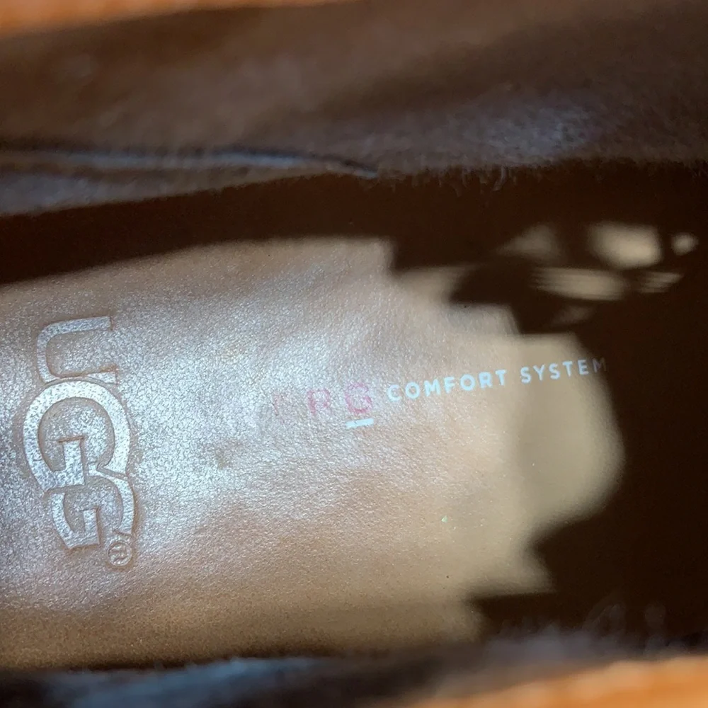 UGG soft glove leather waterproof lace up shoes
